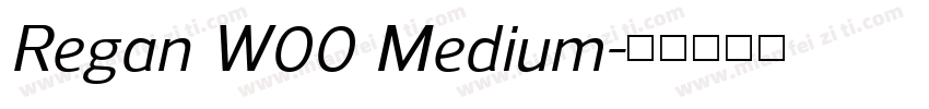 Regan W00 Medium字体转换